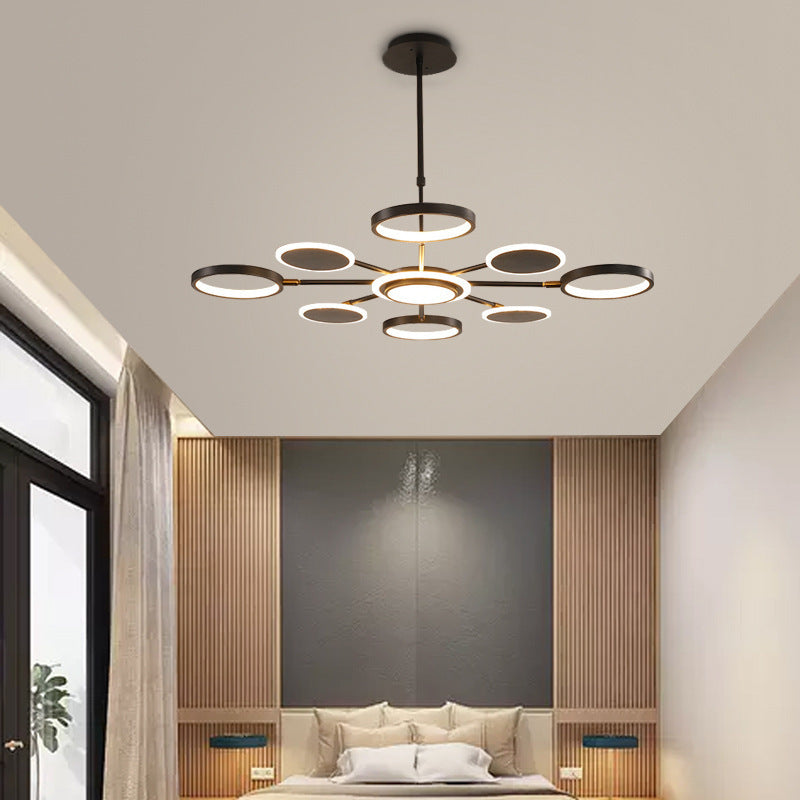 Modern Pendelleuchte Acryl Schwarz Schlafzimmer
