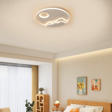 Modern Deckenleuchte LED Flush Mount Rund Schwarz/Weiß Schlafzimmer