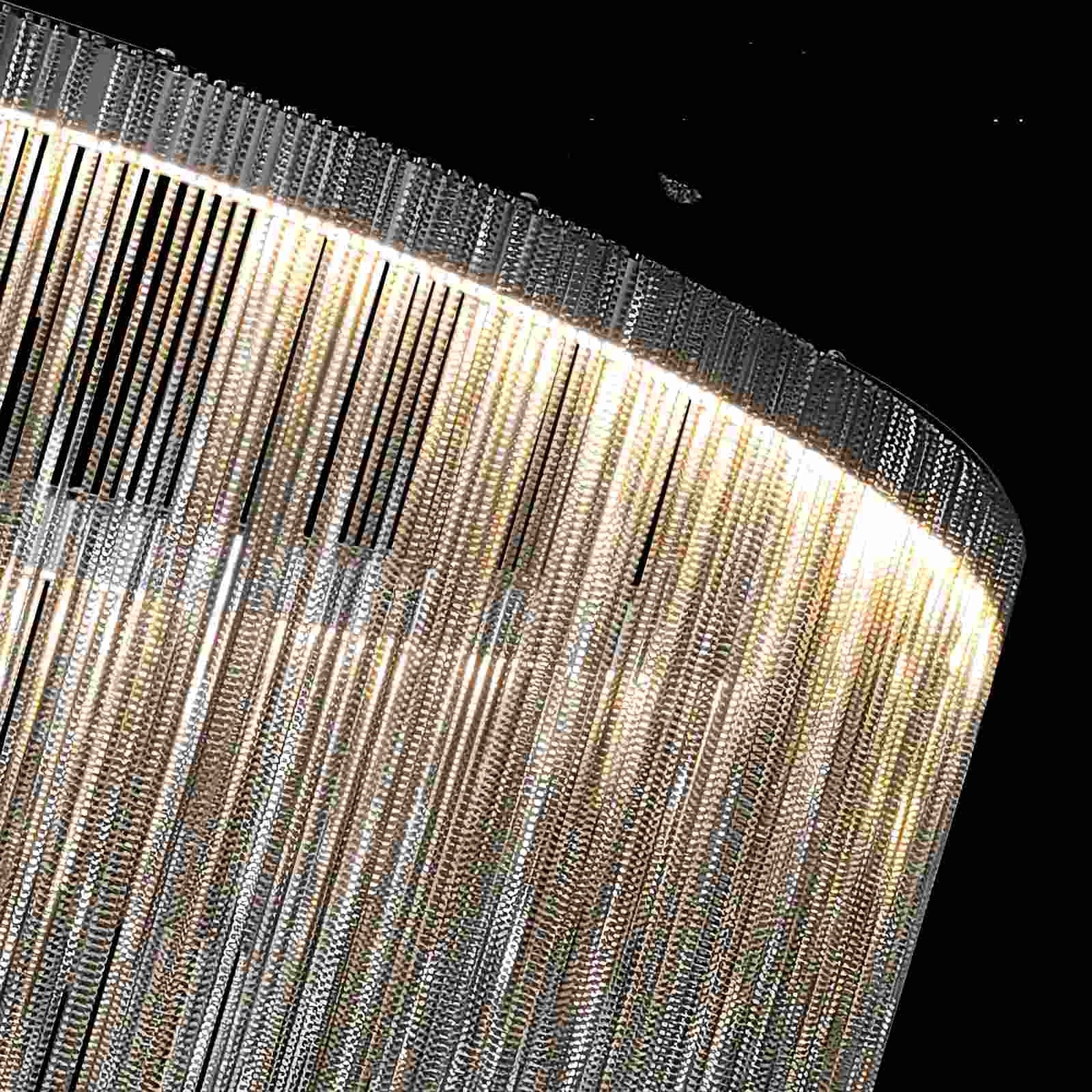 Moderne Pendelleuchte LED Silber/Rosegold Schlaf/Wohnzimmer