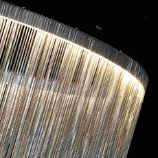 Moderne Pendelleuchte LED Silber/Rosegold Schlaf/Wohnzimmer