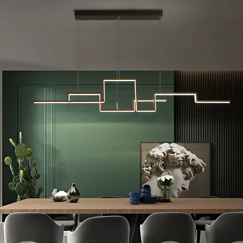Minimalistisch Pendelleuchte Metall Schwarz Büro