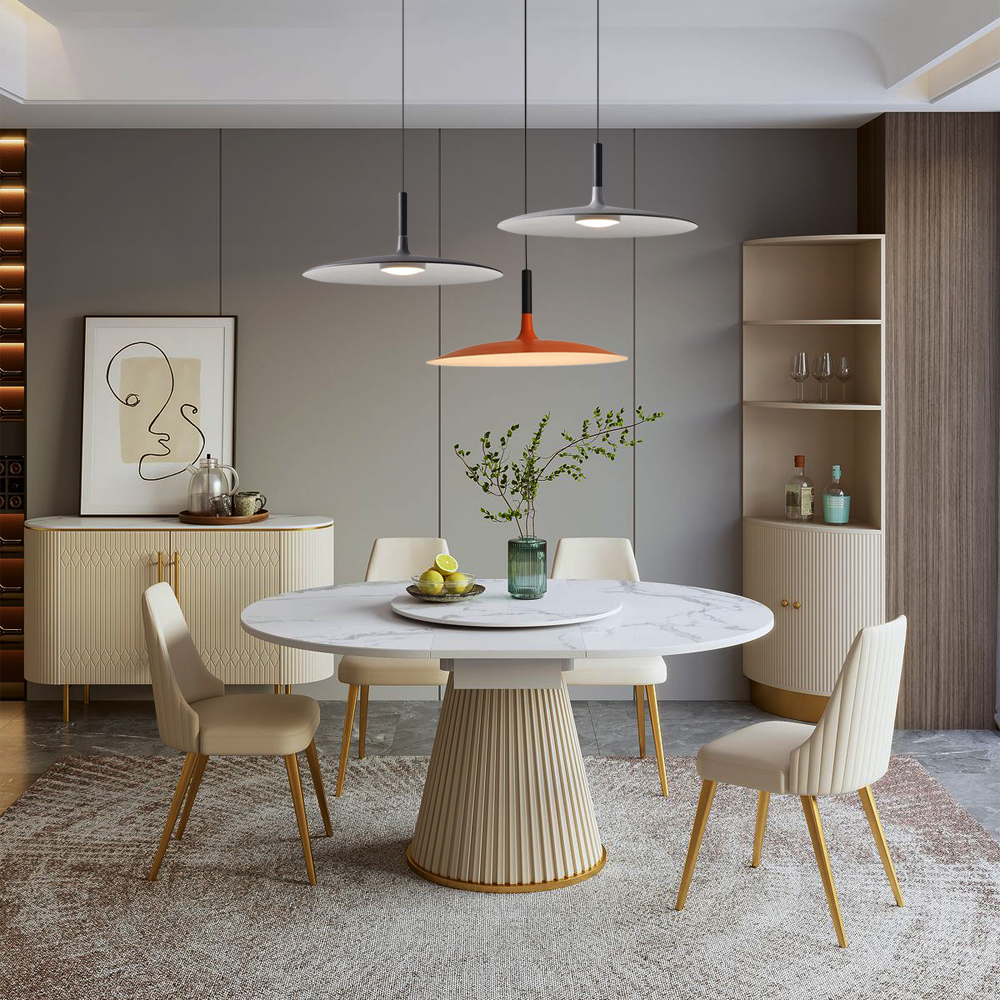 Morandi Pendelleuchte LED Kuppel Metall Schwarz -ideal fuer Esszimmer