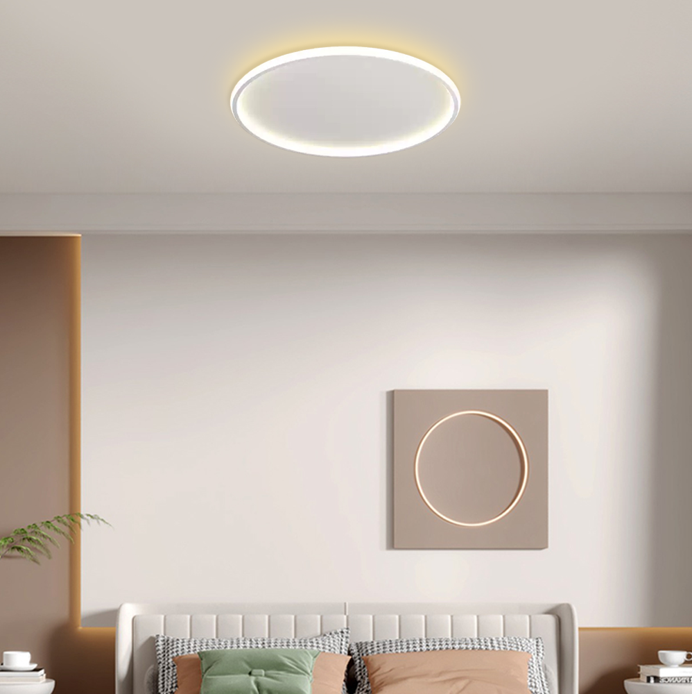 Modern Deckenleuchte LED Rund Weiß-Warmes Licht