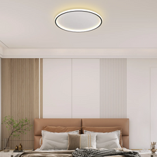Modern Deckenleuchte LED Rund Schwarz-Dimmbar-Schlafzimmer