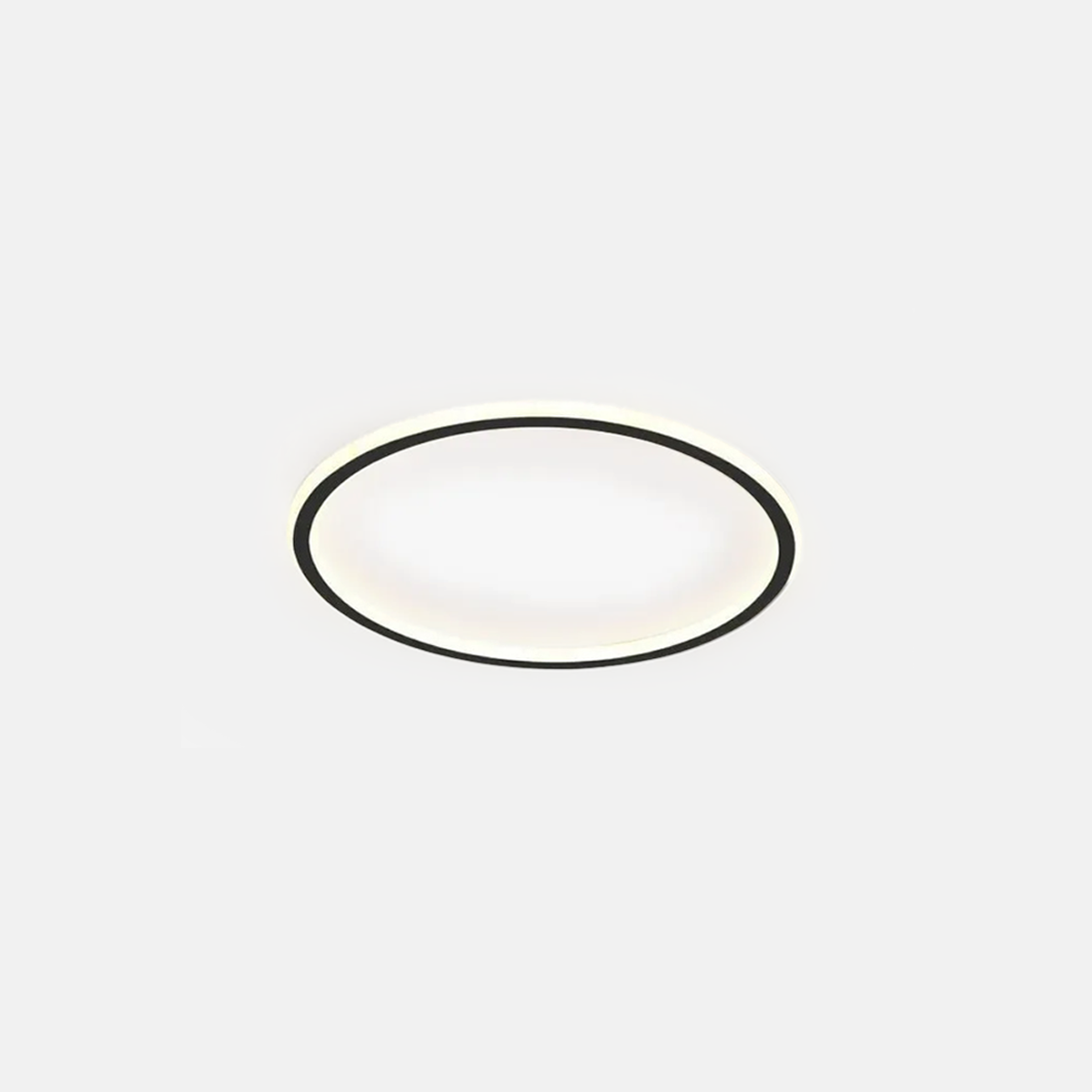 Modern Deckenleuchte LED Rund Schwarz Metall 