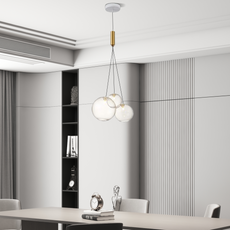 Designer Pendelleuchte LED Glas Klar Esszimmer
