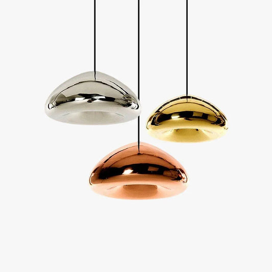 Modern Pendelleuchte Metall Rosagold Schlafzimmer