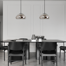 Modern Pendelleuchte Metall Rosagold Schlafzimmer