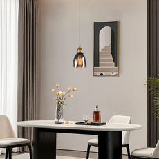 Industriell LED Pendelleuchte A Somke-Grau perfekt für Ihr moderne Esszimmer