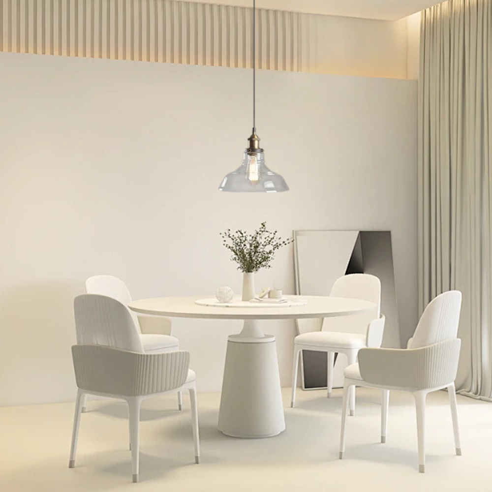 Industrielle LED-Pendelleuchte D-Klare perfekt fuer Esszimmer