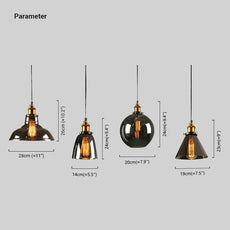 Maßzeichnung der Industrielle LED-Pendelleuchte 