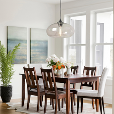 Morandi Pendelleuchte LED Glas Blau Esszimmer/Wohnzimmer