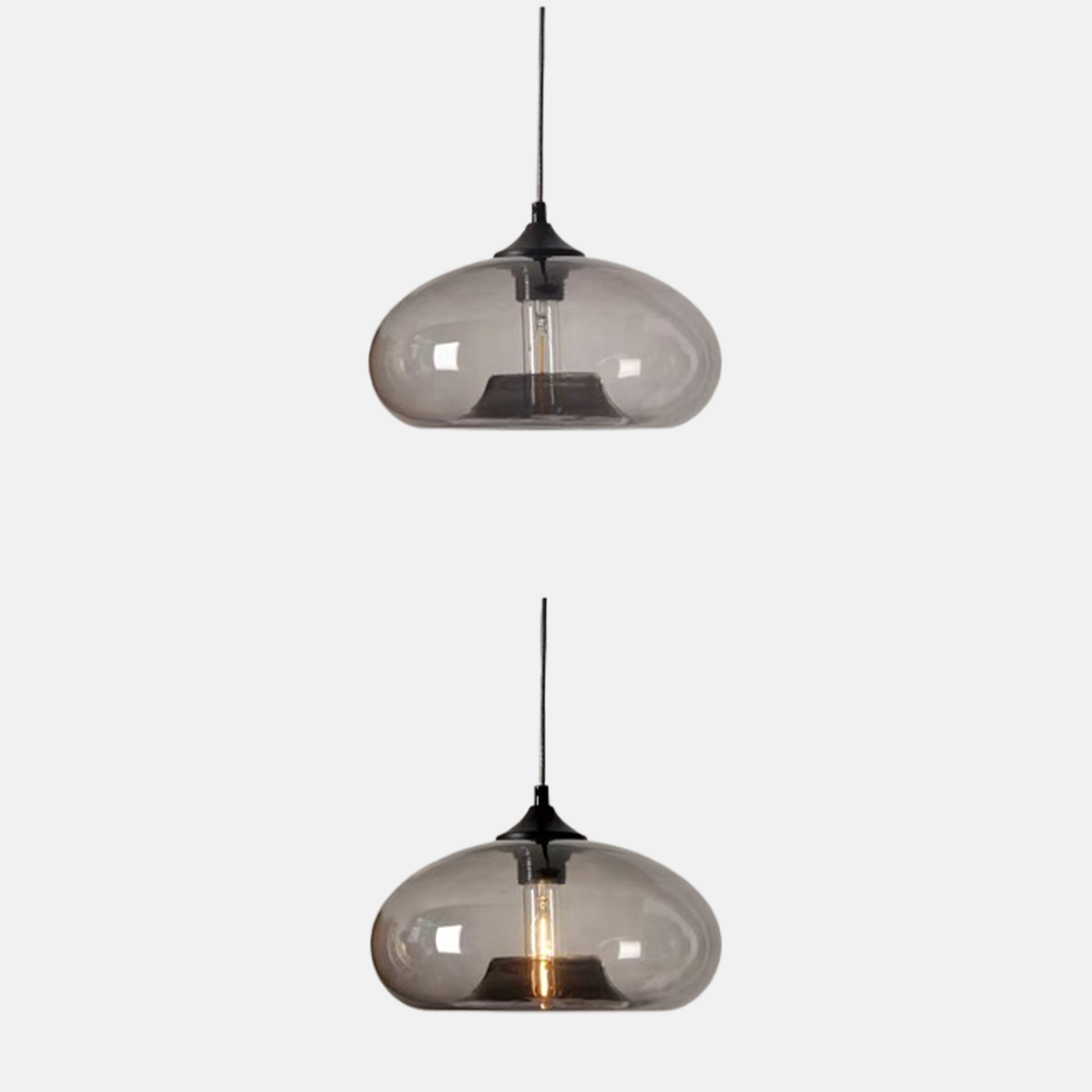 Morandi Pendelleuchte LED Glas Blau Esszimmer/Wohnzimmer