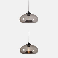 Morandi Pendelleuchte LED Glas Blau Esszimmer/Wohnzimmer