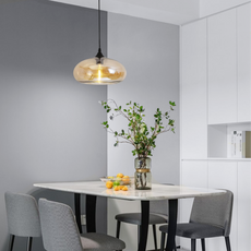 Morandi Pendelleuchte LED Glas Blau Esszimmer/Wohnzimmer