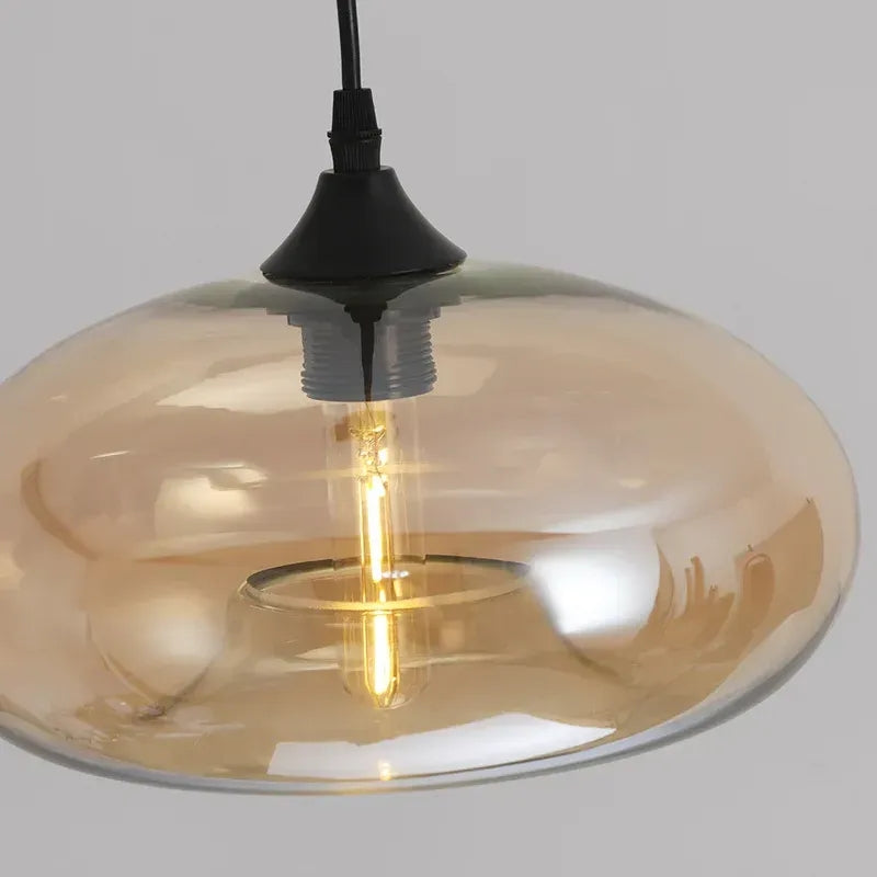 Morandi Pendelleuchte LED Glas Blau Esszimmer/Wohnzimmer