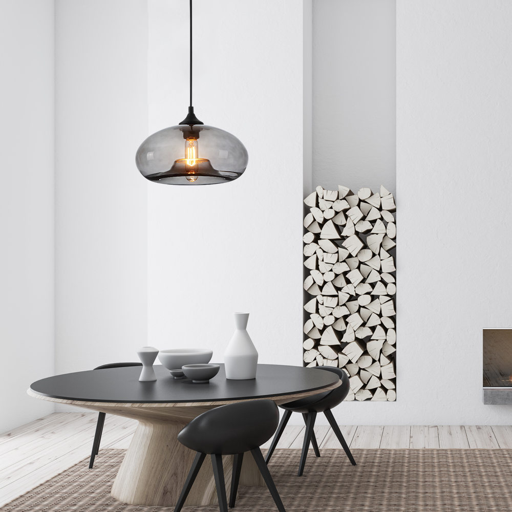 Morandi Pendelleuchte LED Glas Blau Esszimmer/Wohnzimmer