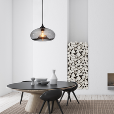 Morandi Pendelleuchte LED Glas Blau Esszimmer/Wohnzimmer