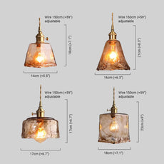VMaßzeichnung der intage LED-Pendelleuchte 