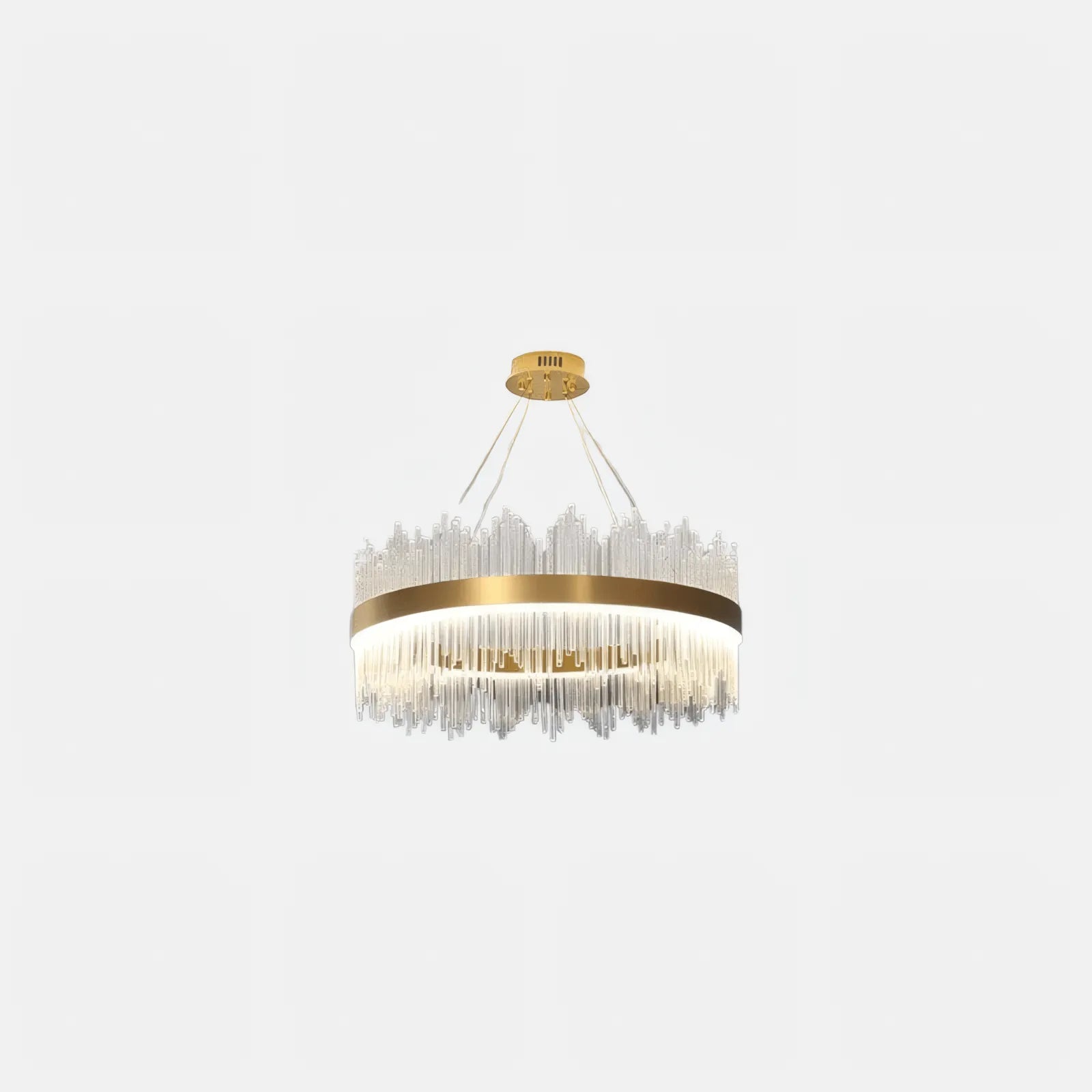 Modern Pendelleuchte Glas Gold Esszimmer