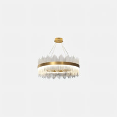 Modern Pendelleuchte Glas Gold Esszimmer