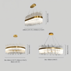 Modern Pendelleuchte Glas Gold Esszimmer