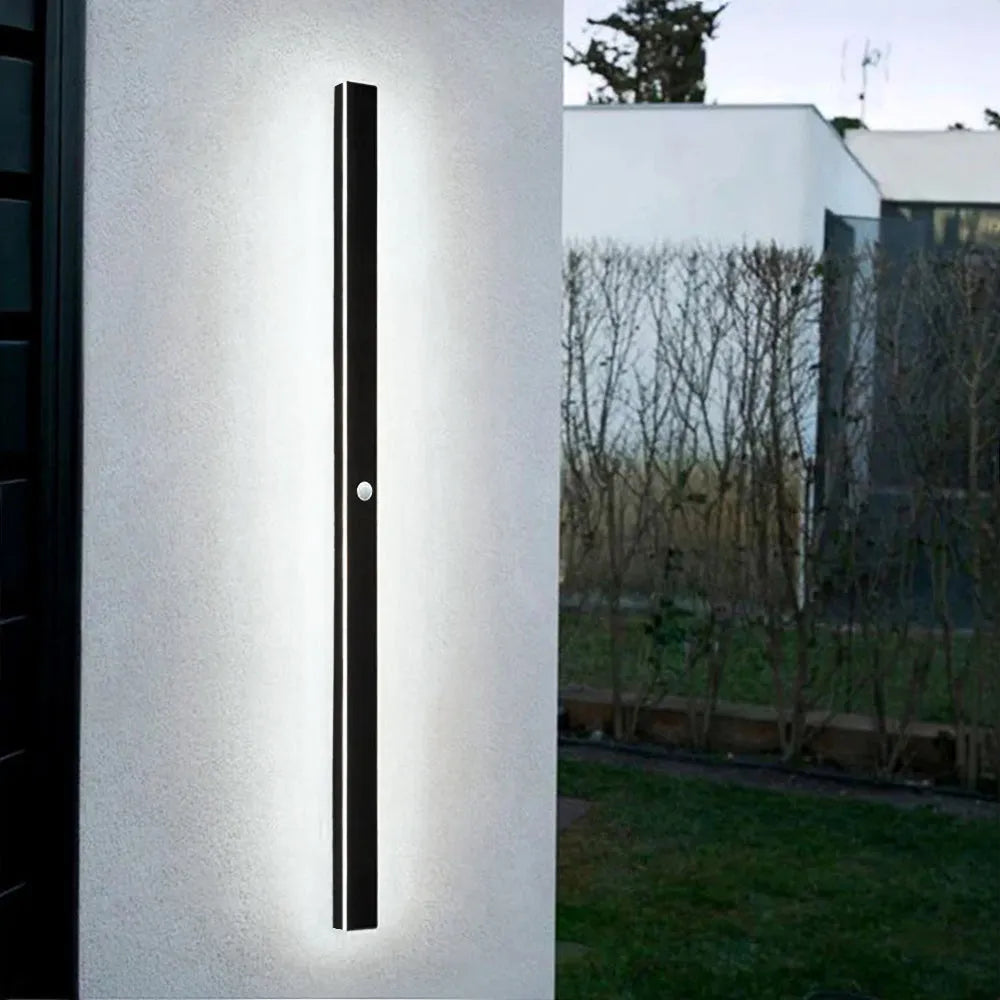 Modern Außenwandleuchte LED Linear Schwarz Garten