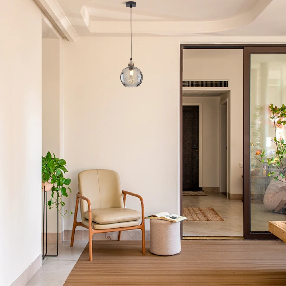 Modern Pendelleuchte LED Glaskugel Ess/Wohnzimmer