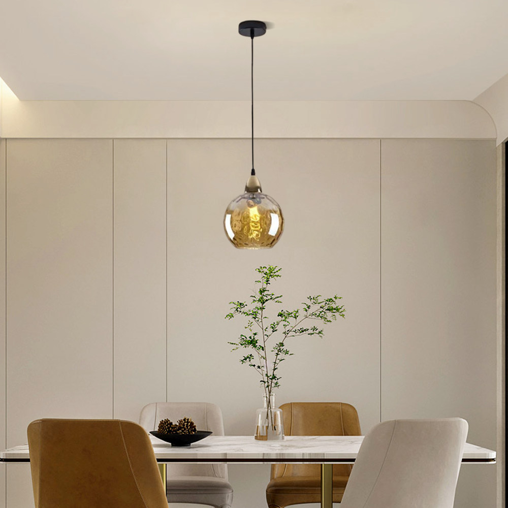 Modern Pendelleuchte LED Glaskugel Ess/Wohnzimmer