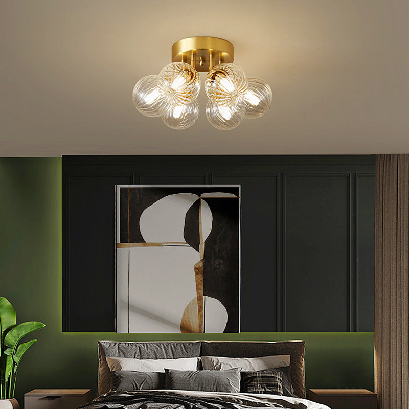 Gold Metall-Deckenleuchte geeignet für Schlafzimmer