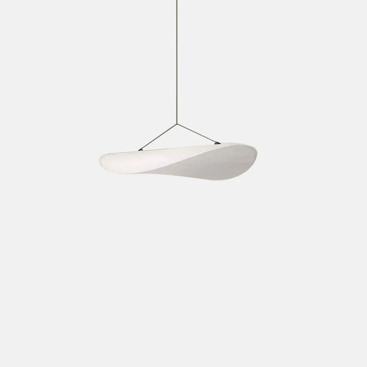 Moderne Pendelleuchte LED Weiß Kunstseide 