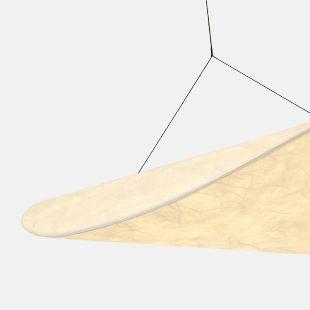 Moderne Pendelleuchte LED -  makellose weiße Schirm