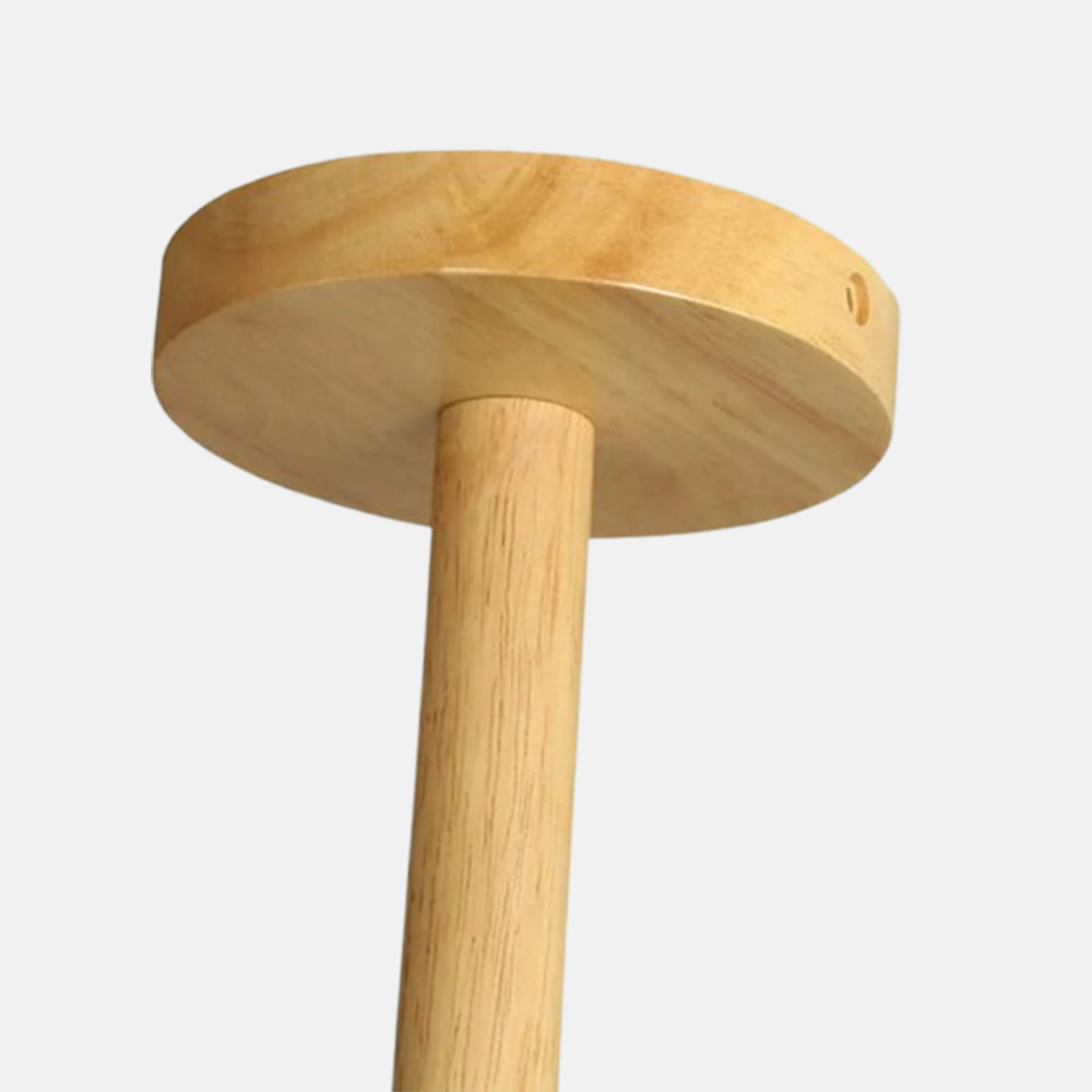 Modern Kronleuchter LED Sprudelnd Holz/Glas Klar Wohnzimmer
