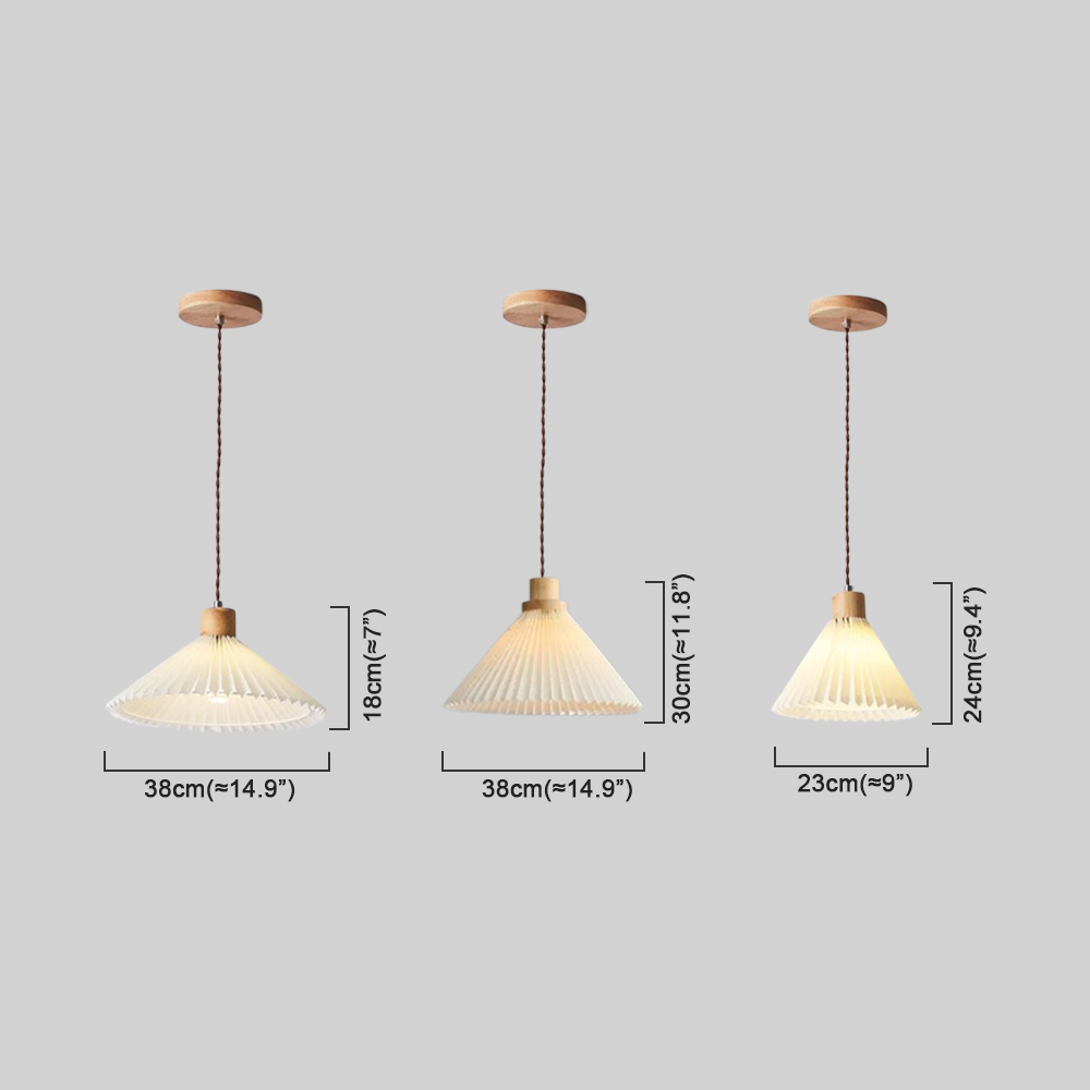 Modern Pendelleuchte LED Weiß Holz Esszimmer