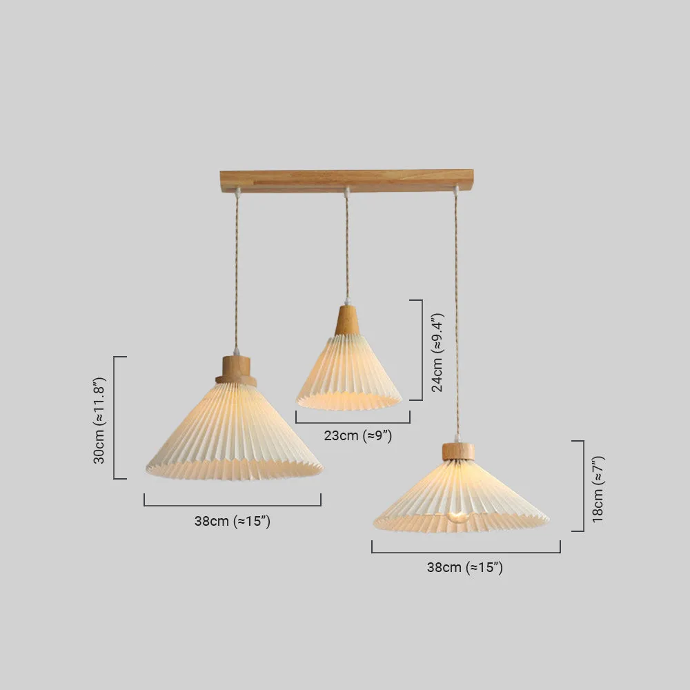 Modern Pendelleuchte LED Weiß Holz Esszimmer