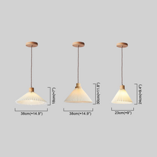 Modern Pendelleuchte LED Weiß Holz Esszimmer