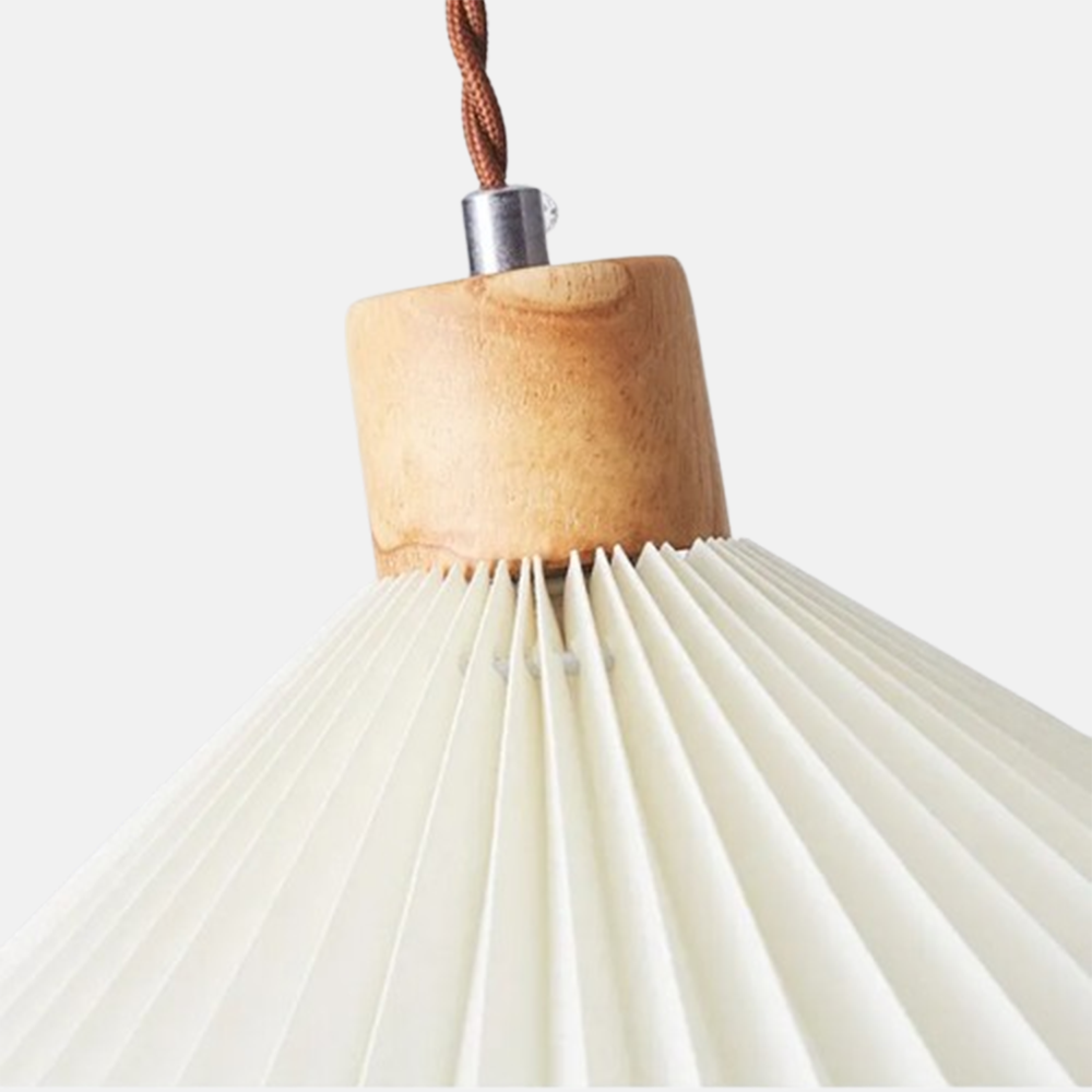 Modern Pendelleuchte LED Weiß Holz Esszimmer