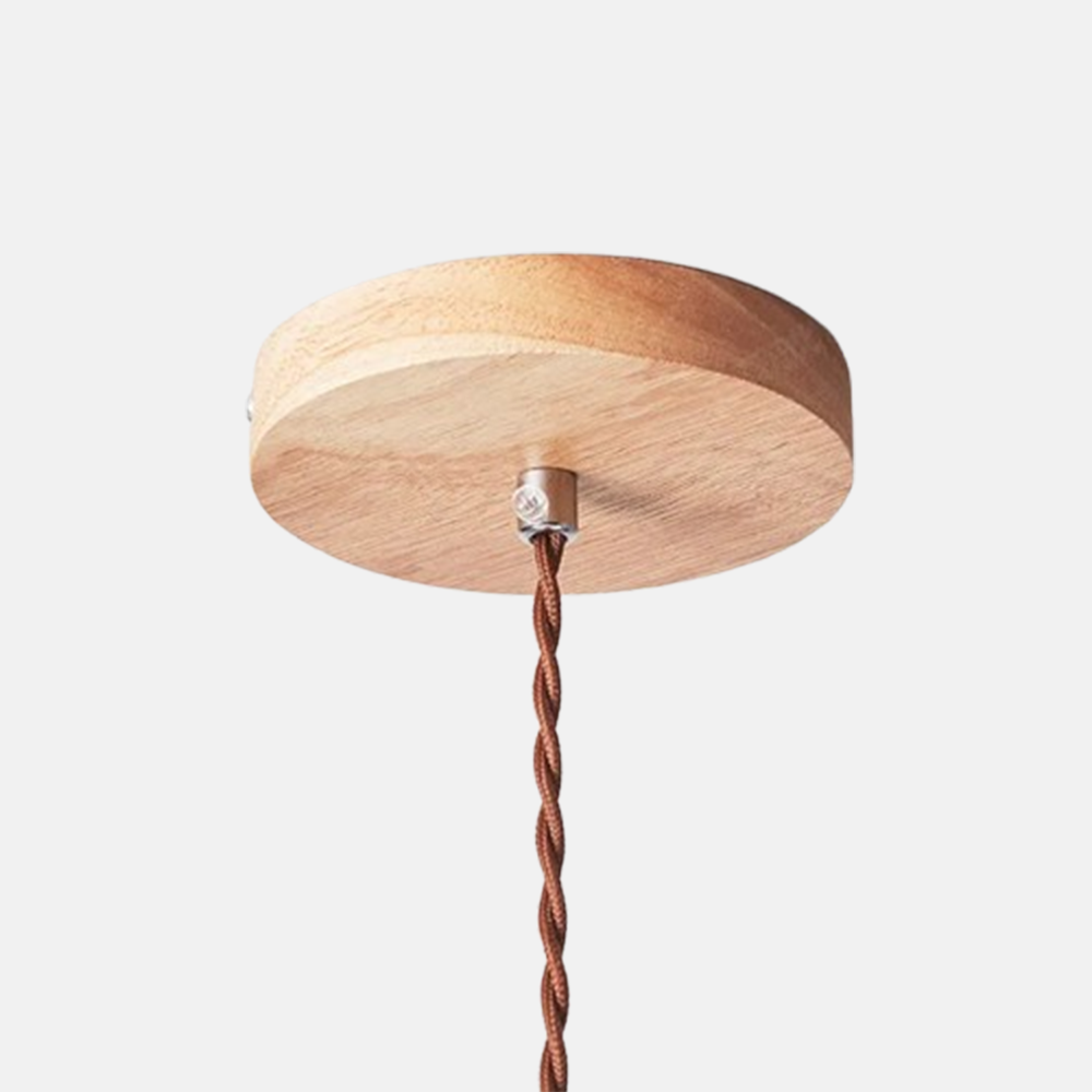 Modern Pendelleuchte LED Weiß Holz Esszimmer