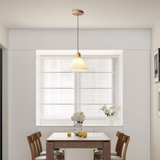 Modern Pendelleuchte LED Weiß Holz Esszimmer