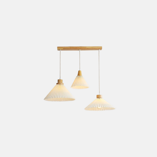 Modern Pendelleuchte LED Weiß Holz Esszimmer