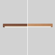 Modern Holz Deckenleuchte LED Linear Wohnzimmer