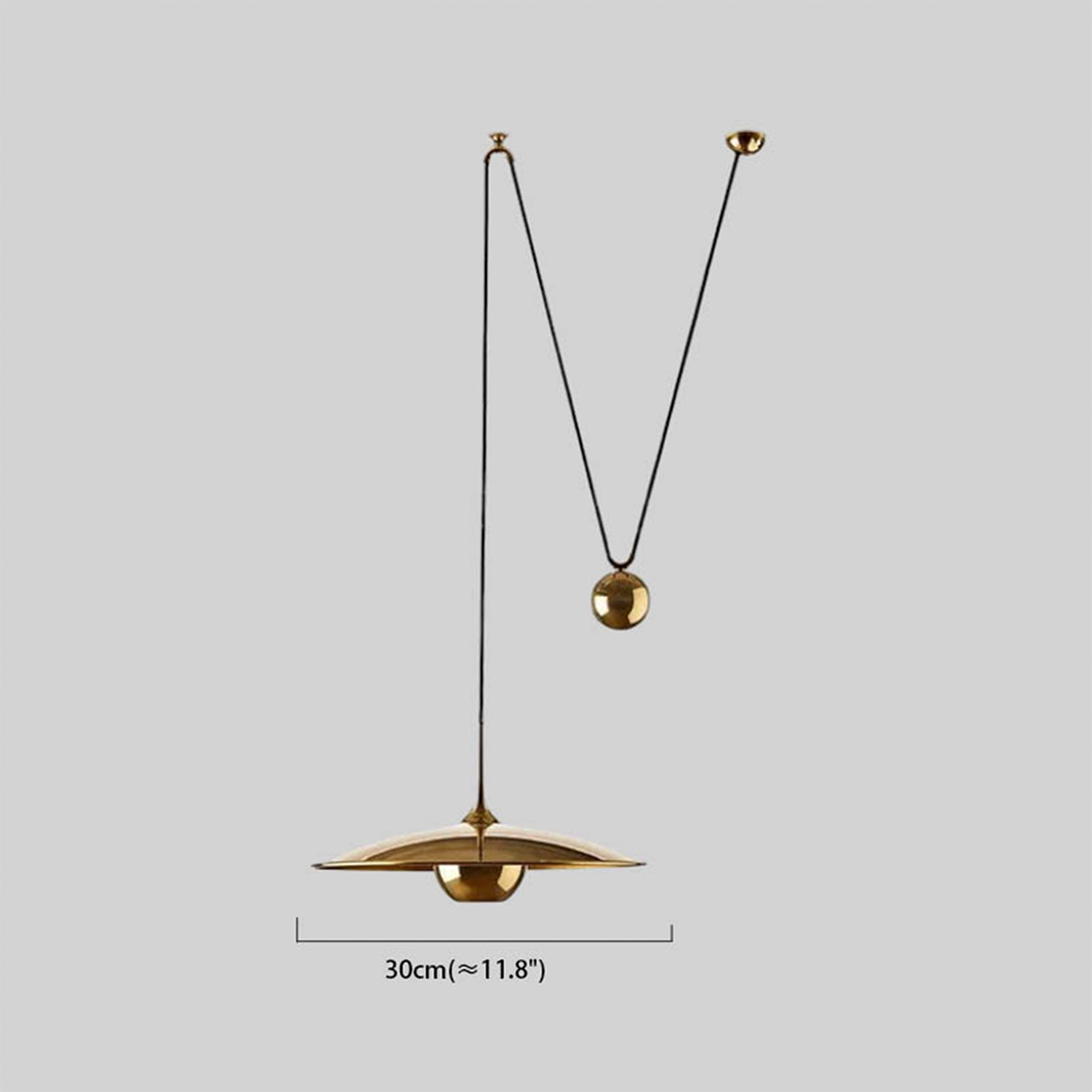 Modern Pendelleuchte LED  Linear Gold Metall Schlafzimmer