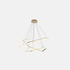 Modern Pendelleuchte LED Geometrischer Gold Metall Wohn/Esszimmer