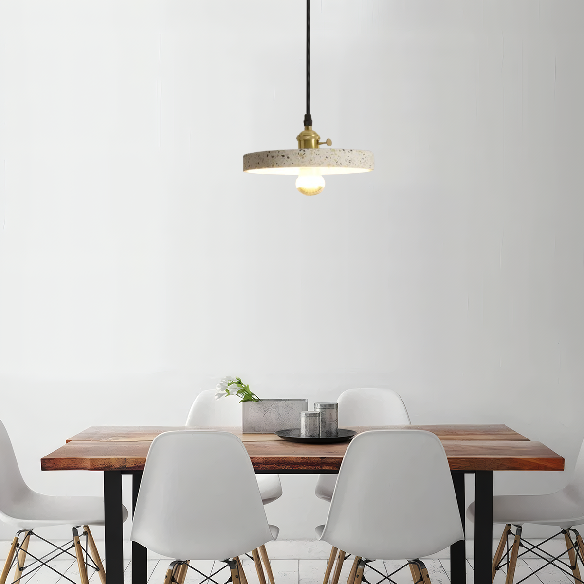 Nordic Pendelleuchte LED Metall Zement 