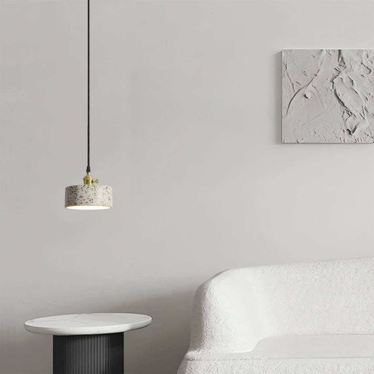 Nordic Pendelleuchte LED Metall Zement 