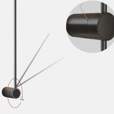 Minimalistische Außenwandleuchte LED Metall Schwarz Außen/Garten/Balkon