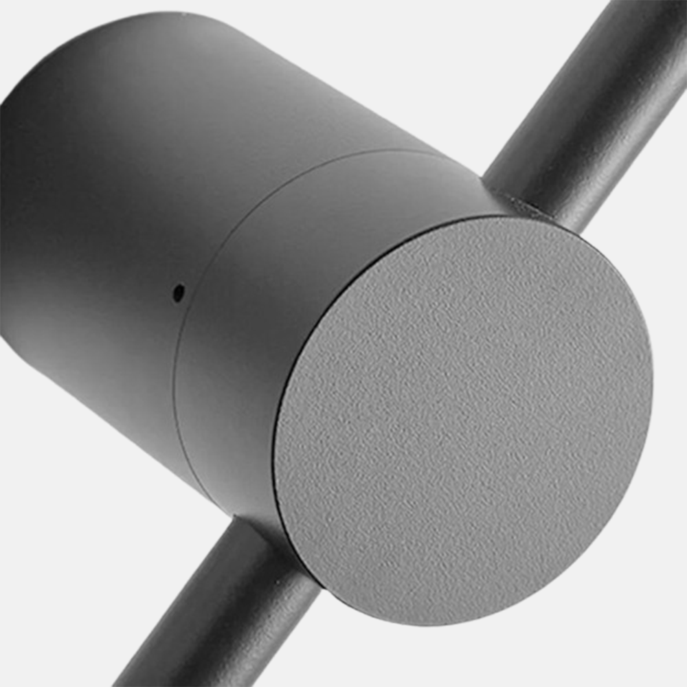 Minimalistische Außenwandleuchte LED Metall Schwarz Außen/Garten/Balkon