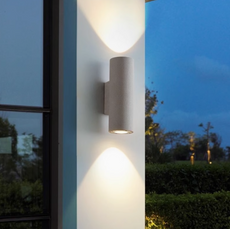 Minimalistische Außenwandleuchte LED Schwarz/Weiß Flur/Balkon/Garten
