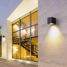 Minimalistisch Wandlampe Metall Schwarz Korridore