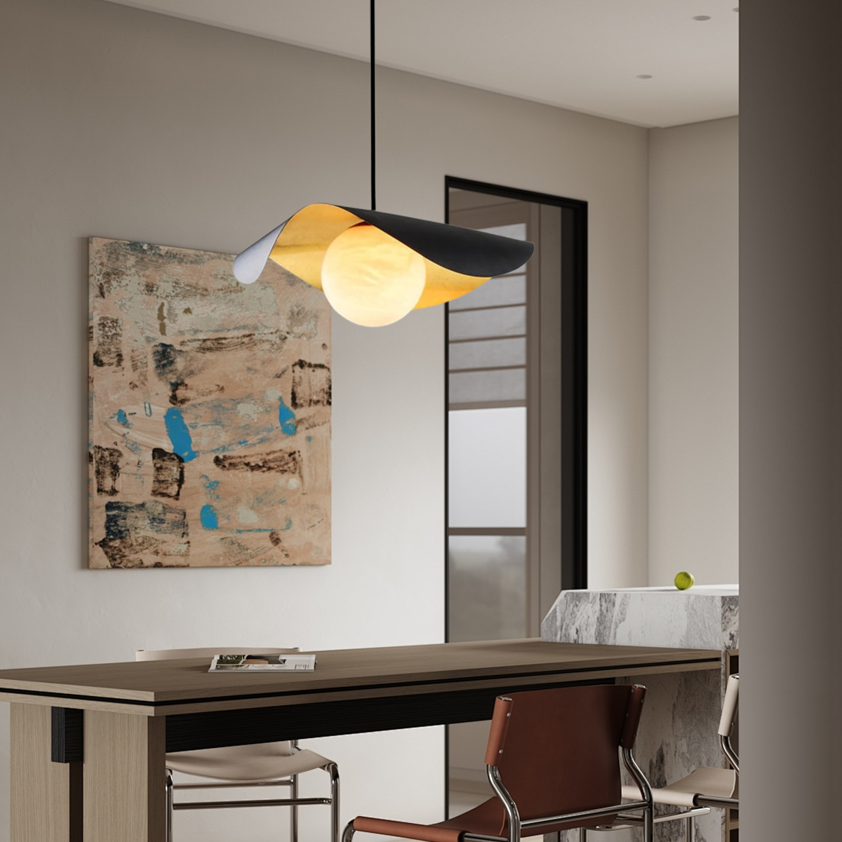Modern Pendelleuchte LED-perfekt fuer Essenzeit